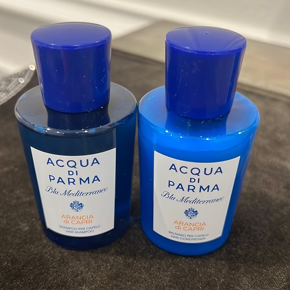 NWOT ACQUA DI PARMA SHAMPOO AND CONDITIONING TRAVEL SIZE 2.5 full ounces
